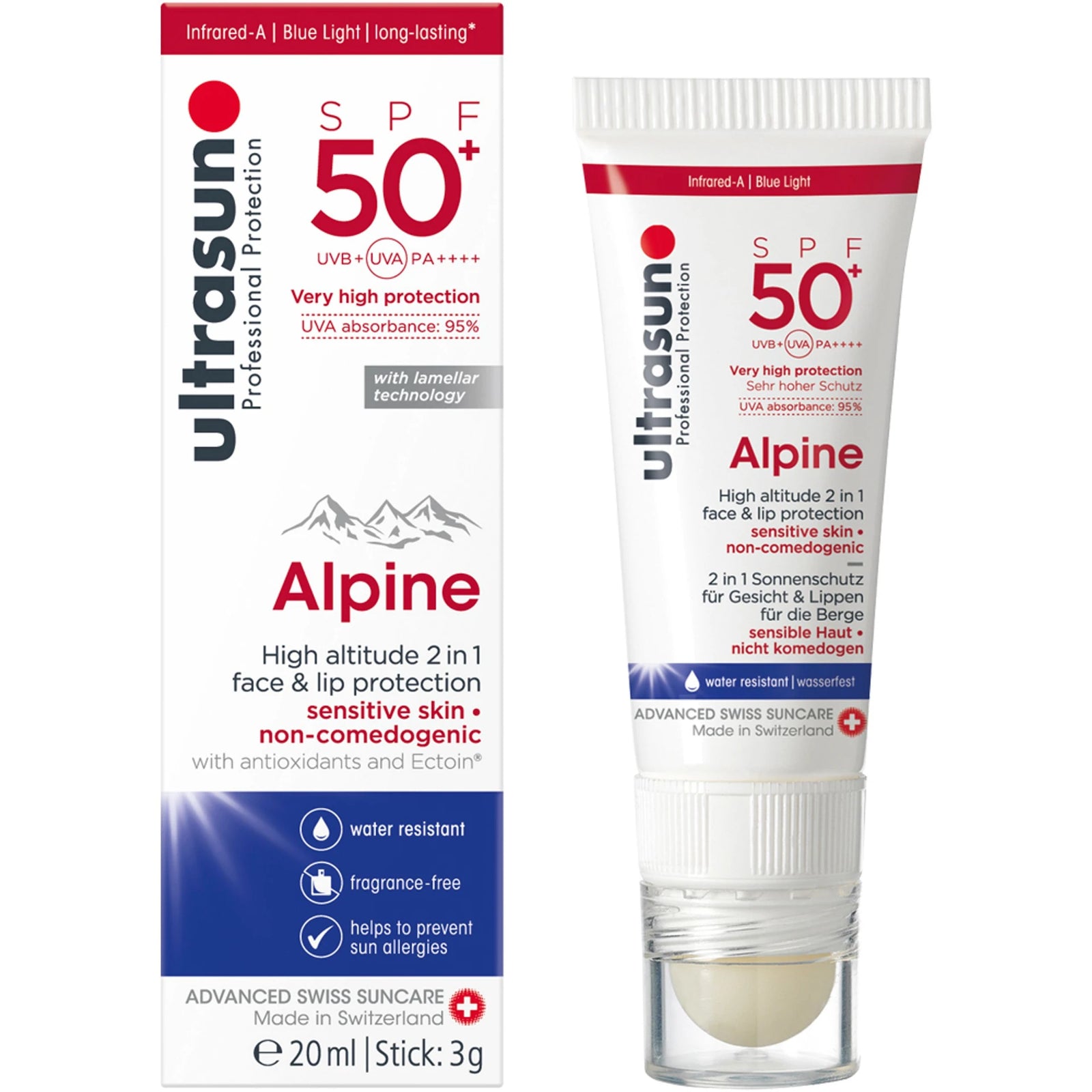 Ultrasun - Alpine Combi Cream & Stick SPF50