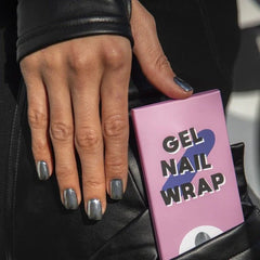 Gel Nail Wrap - Chrome Silver
