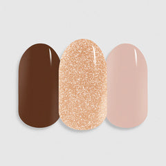 gel Nail Wrap - Caramel Sparkle