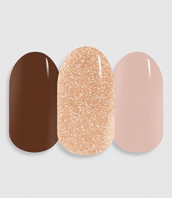 gel Nail Wrap - Caramel Sparkle