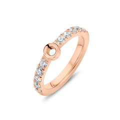 Melano Twisted Crystal Ring