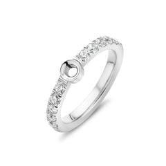 Melano Twisted Crystal Ring