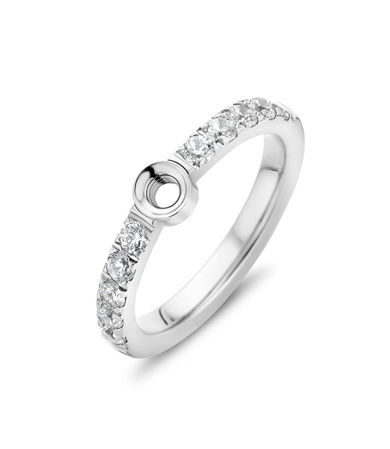 Melano Twisted Crystal Ring