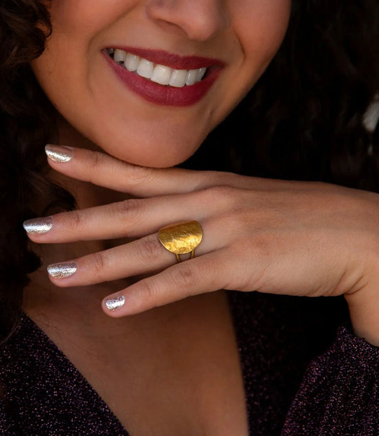 Gel Nail Wrap - Silver Gold