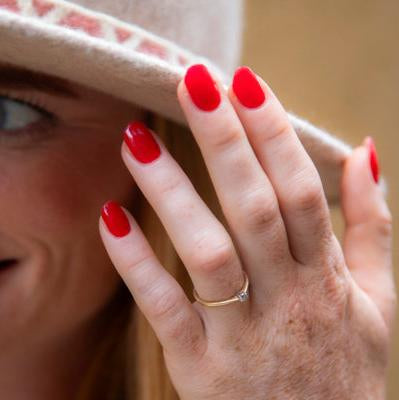 Gel Nail Wrap - Deep Red