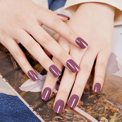 Gel Nail Wrap - Purple Plum