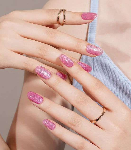 gel Nail Wrap - Rosy Glow