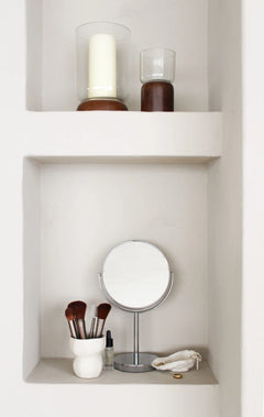 Metalen Make-Up Spiegel Zilver 5X,7X,10X Vergroot