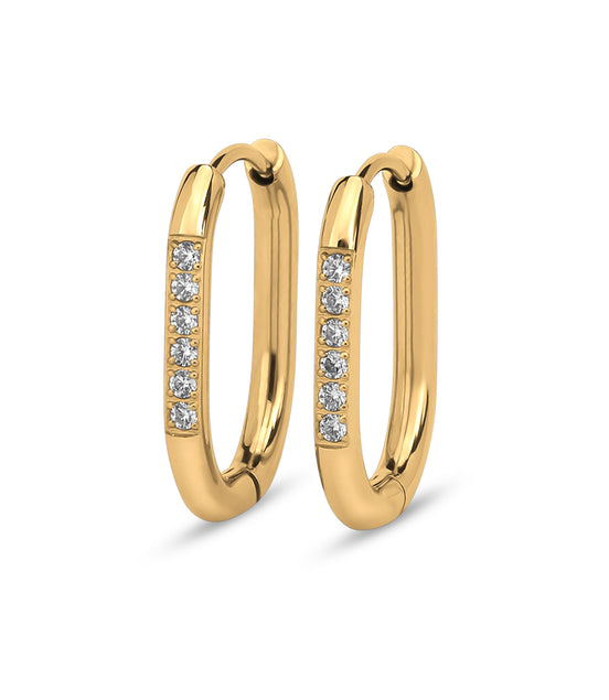 Melano Friends Lila CZ Oorbellen