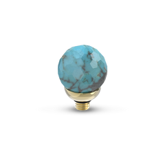 Melano Twisted Gemstone Facet Ball Steentje