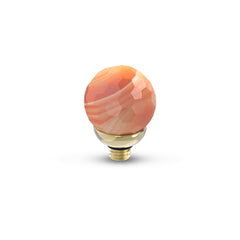Melano Twisted Gemstone Facet Ball Steentje