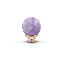 Melano Twisted Gemstone Facet Ball Steentje