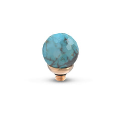 Melano Twisted Gemstone Facet Ball Steentje