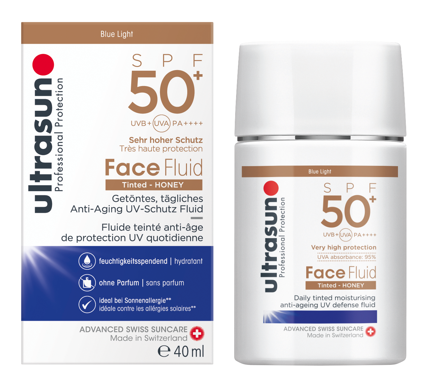 Ultrasun - Face Fluid Tinted Honey SPF50+